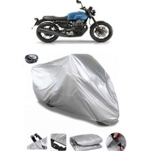 Coverplus Moto Guzzi V7 III Gri Arka Çanta Uyumlu Su Geçirmez Motosiklet Brandası