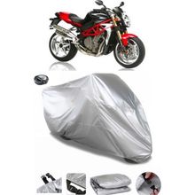Coverplus MV Agusta Brutale S Gri Arka Çanta Uyumlu Su Geçirmez Motosiklet Brandası