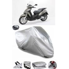 Coverplus Peugeot Geopolis 300 Gri Arka Çanta Uyumlu Su Geçirmez Motosiklet Brandası