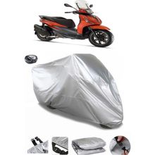 Coverplus Piaggio Beverly 400 Gri Arka Çanta Uyumlu Su Geçirmez Motosiklet Brandası