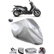Coverplus Piaggio Beverly S 400 Gri Arka Çanta Uyumlu Su Geçirmez Motosiklet Brandası