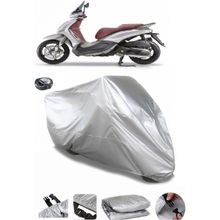 Coverplus Piaggio Beverly Sport Touring 350 IE Gri Arka Çanta Uyumlu Su Geçirmez Motosiklet Brandası