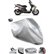 Coverplus Piaggio NRG Power 50 Gri Arka Çanta Uyumlu Su Geçirmez Motosiklet Brandası