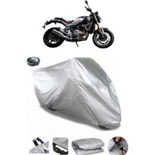 Coverplus QJ SRV 550 Gri Arka Çanta Uyumlu Su Geçirmez Motosiklet Brandası