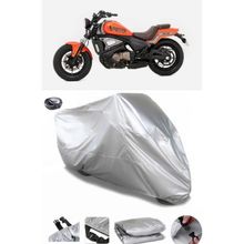 Coverplus QJ SRV 550 ST Gri Arka Çanta Uyumlu Su Geçirmez Motosiklet Brandası