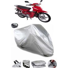 Coverplus Ramzey Kalipso 100 Gri Arka Çanta Uyumlu Su Geçirmez Motosiklet Brandası