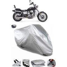 Coverplus Regal Raptor Classic 125 Gri Arka Çanta Uyumlu Su Geçirmez Motosiklet Brandası