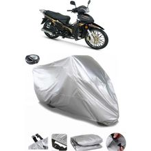 Coverplus RKS Sniper 50 Pro Gri Arka Çanta Uyumlu Su Geçirmez Motosiklet Brandası