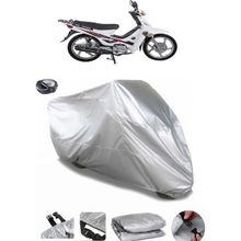 Coverplus RMG Moto Gusto Monza 100 Gri Arka Çanta Uyumlu Su Geçirmez Motosiklet Brandası