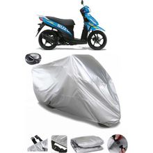 Coverplus Suzuki Address Gri Arka Çanta Uyumlu Su Geçirmez Motosiklet Brandası
