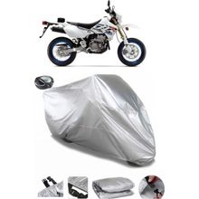 Coverplus Suzuki DRZ400 SM Gri Arka Çanta Uyumlu Su Geçirmez Motosiklet Brandası