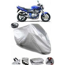 Coverplus Suzuki GSF 600 Bandit Gri Arka Çanta Uyumlu Su Geçirmez Motosiklet Brandası