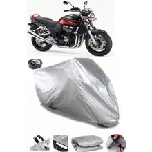 Coverplus Suzuki GSX 1400 Gri Arka Çanta Uyumlu Su Geçirmez Motosiklet Brandası