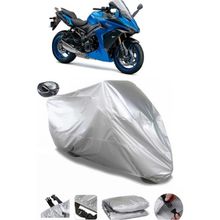 Coverplus Suzuki GSX-S 1000 GT Gri Arka Çanta Uyumlu Su Geçirmez Motosiklet Brandası