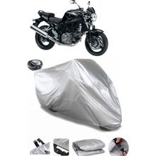 Coverplus Suzuki SV650A Gri Arka Çanta Uyumlu Su Geçirmez Motosiklet Brandası