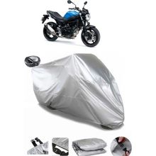 Coverplus Suzuki SV650S Gri Arka Çanta Uyumlu Su Geçirmez Motosiklet Brandası