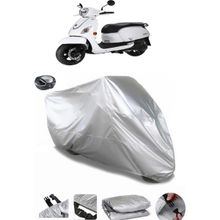 Coverplus Sym Fiddle III 125 Arka Çanta Uyumlu Su Geçirmez Gri Motosiklet Brandası