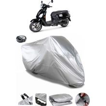 Coverplus Sym Fiddle III Arka Çanta Uyumlu Su Geçirmez Gri Motosiklet Brandası