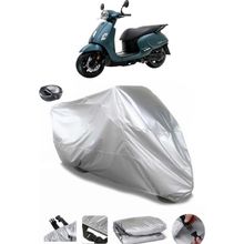 Coverplus Sym Fiddle IV 125 Arka Çanta Uyumlu Su Geçirmez Gri Motosiklet Brandası