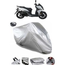 Coverplus Sym Jet 14 200L ABS Arka Çanta Uyumlu Su Geçirmez Gri Motosiklet Brandası