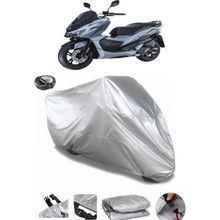 Coverplus Sym Jet X 125 Arka Çanta Uyumlu Su Geçirmez Gri Motosiklet Brandası