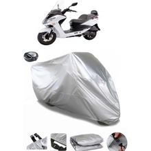Coverplus Sym Joyride Evo 200L Arka Çanta Uyumlu Su Geçirmez Gri Motosiklet Brandası
