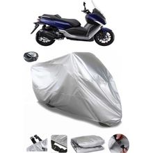 Coverplus Sym Maxi 400L Arka Çanta Uyumlu Su Geçirmez Gri Motosiklet Brandası