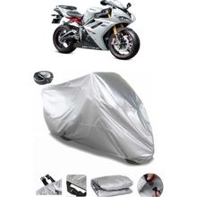 Coverplus Triumph Daytona 675 Arka Çanta Uyumlu Su Geçirmez Gri Motosiklet Brandası