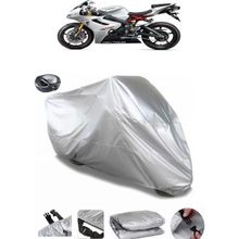 Coverplus Triumph Daytona 675 R Arka Çanta Uyumlu Su Geçirmez Gri Motosiklet Brandası