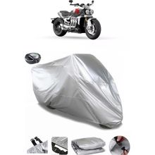 Coverplus Triumph Rocket Arka Çanta Uyumlu Su Geçirmez Gri Motosiklet Brandası