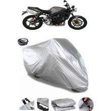 Coverplus Triumph Street Triple Arka Çanta Uyumlu Su Geçirmez Gri Motosiklet Brandası