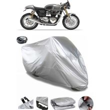 Coverplus Triumph Thruxton 1200 R Arka Çanta Uyumlu Su Geçirmez Gri Motosiklet Branda