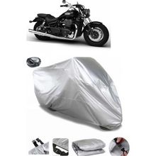 Coverplus Triumph Thunderbird Arka Çanta Uyumlu Su Geçirmez Gri Motosiklet Brandası