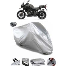 Coverplus Triumph Tiger 1200 Desert Edition Arka Çanta Uyumlu Su Geçirmez Gri Motosiklet Brandası