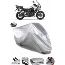 Coverplus Triumph Tiger 1200 XCA Arka Çanta Uyumlu Su Geçirmez Gri Motosiklet Brandası
