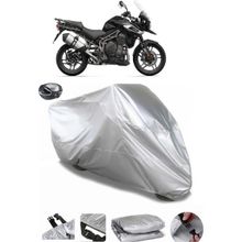 Coverplus Triumph Tiger 1200 XR Arka Çanta Uyumlu Su Geçirmez Gri Motosiklet Brandası