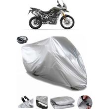 Coverplus Triumph Tiger 900 Rally Arka Çanta Uyumlu Su Geçirmez Gri Motosiklet Brandası