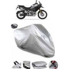 Coverplus Triumph Tiger Arka Çanta Uyumlu Su Geçirmez Gri Motosiklet Brandası