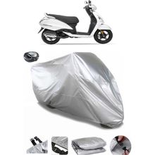 Coverplus TVS Jupiter Arka Çanta Uyumlu Su Geçirmez Gri Motosiklet Brandası