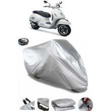 Coverplus Vespa GTS 150 ABS Arka Çanta Uyumlu Su Geçirmez Gri Motosiklet Brandası