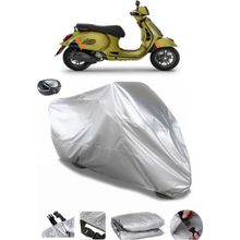 Coverplus Vespa GTS 300 Arka Çanta Uyumlu Su Geçirmez Gri Motosiklet Brandası