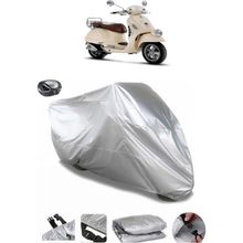 Coverplus Vespa GTV 250 IE Arka Çanta Uyumlu Su Geçirmez Gri Motosiklet Brandası
