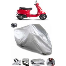 Coverplus Vespa LX 125 Arka Çanta Uyumlu Su Geçirmez Gri Motosiklet Brandası