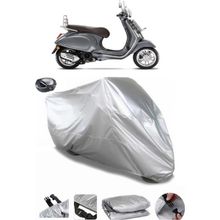 Coverplus Vespa Primavera 150 Touring Arka Çanta Uyumlu Su Geçirmez Gri Motosiklet Brandası