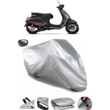 Coverplus Vespa Sprint 125 Arka Çanta Uyumlu Su Geçirmez Gri Motosiklet Brandası