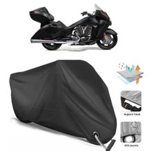 Coverplus Victory Vision Tour Siyah Motosiklet Branda