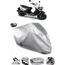 Coverplus Yamaha BW'S 100 Arka Çanta Uyumlu Su Geçirmez Gri Motosiklet Brandası