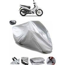 Coverplus Yamaha Crypton Arka Çanta Uyumlu Su Geçirmez Gri Motosiklet Brandası