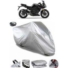 Coverplus Yamaha Fazer 8 ABS Arka Çanta Uyumlu Su Geçirmez Gri Motosiklet Brandası