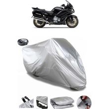 Coverplus Yamaha FJR 1300 Arka Çanta Uyumlu Su Geçirmez Gri Motosiklet Brandası
